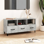 TV Cabinet Concrete Grey 102x35x50 cm Engineered Wood 812613