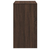 Dressing Table and Stool Brown Oak 60x40x113.5 cm 848219