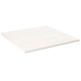Table Top White 80x80x2.5 cm Solid Wood Pine Square 824391