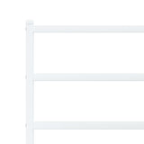Metal Bed Frame without Mattress with Headboard White 90x200cm 355407