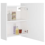 Bathroom Mirror Cabinet White 62.5x20.5x64 cm Engineered Wood 803308