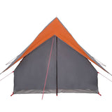 Family Tent with Roof Grey and Orange 220 x 220 x 184 cm 4100675