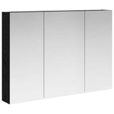 Bathroom Mirror Cabinet Black Oak 100 x 14.5 x 70 cm 889120