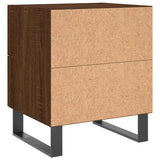 ZNTS Bedside Cabinet Brown Oak 40x35x47.5 cm Engineered Wood 827370