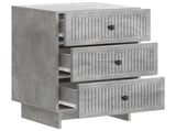 Bedside Cabinet Concrete Grey 43 x 41 x 66.5 cm Engineered Wood 893868
