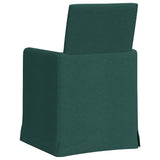 Dining Chairs 2 pcs Dark green 57 x 67 x 95 cm Fabric 42017908