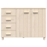 Sideboard HAMAR Honey Brown 113x40x80 cm Solid Wood Pine 340444