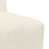 Modular Sofa Unit Armless 2 pcs Cream 55 x 74 x 82 cm Velvet 3399767