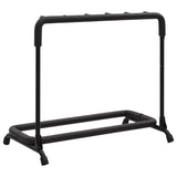Folding Guitar Stand with 5 Sections Black 74x41x66 cm Steel 70174