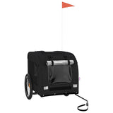 Pet Bike Trailer Black Oxford Fabric and Iron 93842