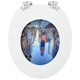 Soft-Close Toilet Seat 2 pcs Multicolour 44 x 38 cm MDF board 3414538