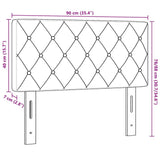 Headboard with Headboard Dark Blue 90 cm Faux Leather 42007079