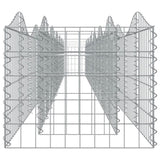 Arched Gabion Raised Bed 600x50x50 cm Galvanised Iron 153544