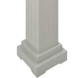 Classic Square Pillar Plant Stand Grey 17x17x66 cm MDF 323969