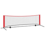 Tennis Net Folding Black and Red 301 x 90.5 x 87 cm Polyester 42012860