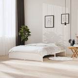 Bed Frame without Mattress White Solid Wood 160x200 cm 814960