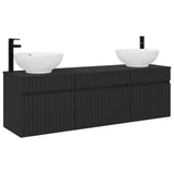 Bathroom Cabinet Set 3 pcs Black 49 x 44.5 x 66.5 cm 3405758