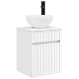 Wall-mounted Sink Vanity White 39 x 35 x 63 cm Engineered Wood 890542