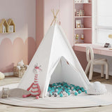 Teepee Tent White 120 x 120 x 150 cm Fabric and Plastic 3385871