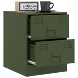 Bedside Cabinets 2 pcs Green 34.5x39x44 cm Steel 841628
