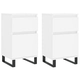 Sideboards 2 pcs White 40x35x70 cm Engineered Wood 831165