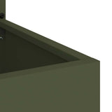Garden Privacy Screen Olive green 50 x 150 cm Cold-rolled steel 876458