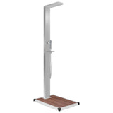Outdoor Shower with Tray WPC Stainless Steel 3051289
