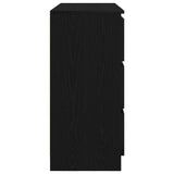 Sideboard Black Oak 100x35x76 cm Engineered Wood 3328499