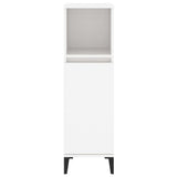 Bathroom Cabinet White 30x30x100 cm Engineered Wood 819812