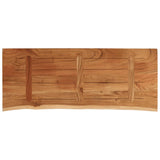 Table Top 90x40x2.5 cm Rectangular Solid Wood Acacia Live Edge 370251