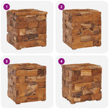 Storage Stool Solid Teak Wood 281654