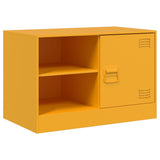 TV Cabinets 2 pcs Mustard Yellow 67x39x44 cm Steel 841698