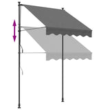 Retractable Awning Anthracite 150x150 cm Fabric and Steel 368737