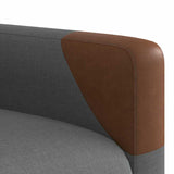 Massage Recliner Chair Dark grey 69 x 86 x 100 cm Fabric 42020648