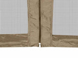 Hexagonal Pop-Up Marquee with Sidewalls 3.6x3.1 m Taupe 220g/m 362013