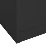 Office Cabinet Anthracite 90x40x180 cm Steel 336420