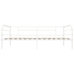 ZNTS 284672 DayBed Frame without Mattress White Metal 90x200 cm