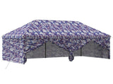Pop-up Gazebo with 4 Sidewalls 3 x 6 m Blue Camouflage 42036833