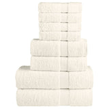 8 Piece Premium Towel Set SOLUND Cream 600 gsm 137550