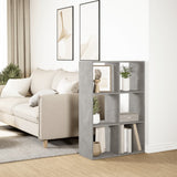 Room Divider Bookcase Concrete Grey 69,5x29x103,5 cm Engineered Wood 858015