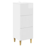 Drawer Cabinet High Gloss White 33 x 34.5 x 90 cm 894619