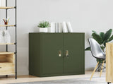 Storage Cabinet Olive Green 80 x 40 x 90 cm Steel 891686
