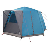 Cabin Tent 6-Person with Roof Blue 425 x 396 x 222 cm 42004024