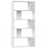 Book Cabinet/Room Divider White 80x24x159 cm Engineered Wood 800099