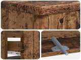 Bathroom Sink Cabinet ZWOLLE Old Wood 82 x 41x 58.5 cm 896363