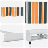 Retractable Awning Green and Yellow 300 x 250 cm 3330171