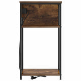 Bedside Cabinet Smoked Oak 41 x 28 x 76 cm Engineered Wood 859577