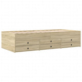 Daybed with Drawers without Mattress Sonoma Oak 90x200 cm 3280876