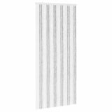 Insect Curtain Chenille Light Grey and White 100 x 220 cm 42034418