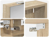 Bathroom Cabinet Set 3 pcs 80 x 10.5 x 50 cm Engineered wood 3403658
